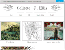 Tablet Screenshot of collettejellis.com